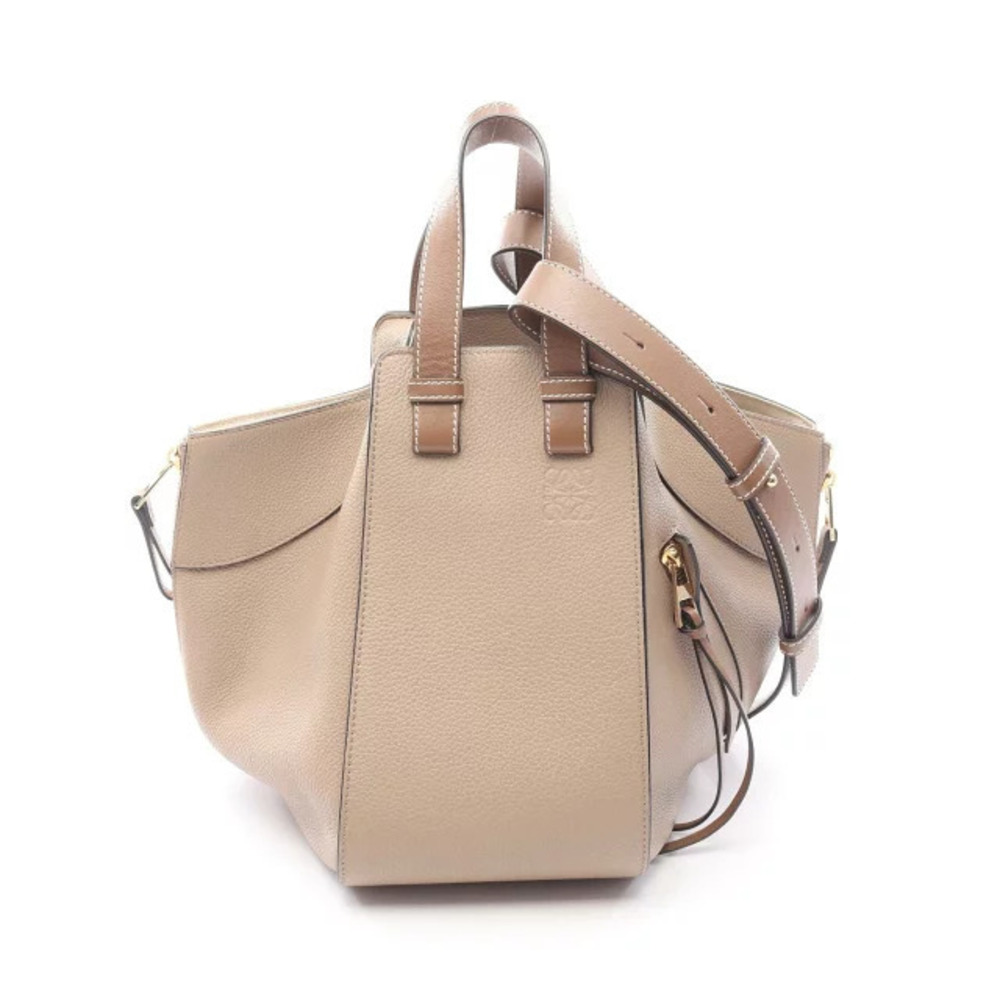 Loewe Hammock Bag Handbag Leather Beige Cream Brown